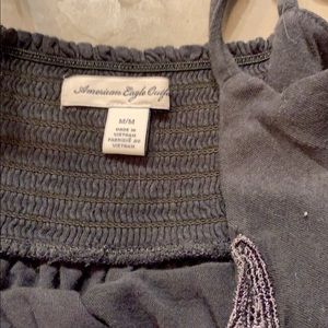 American eagle charcoal grey tank